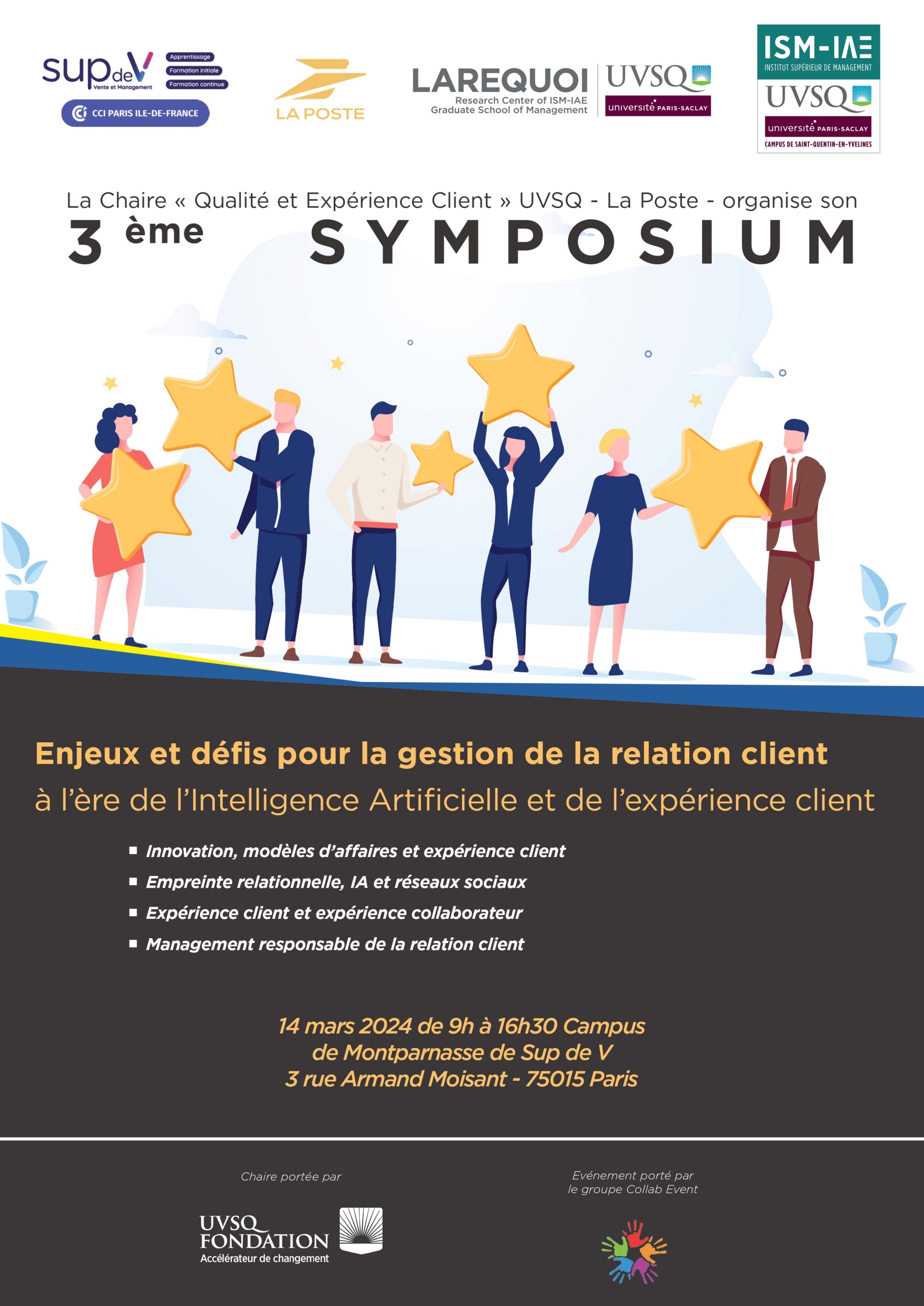 Affiche 3ème symposium chaire qualité et expérience client